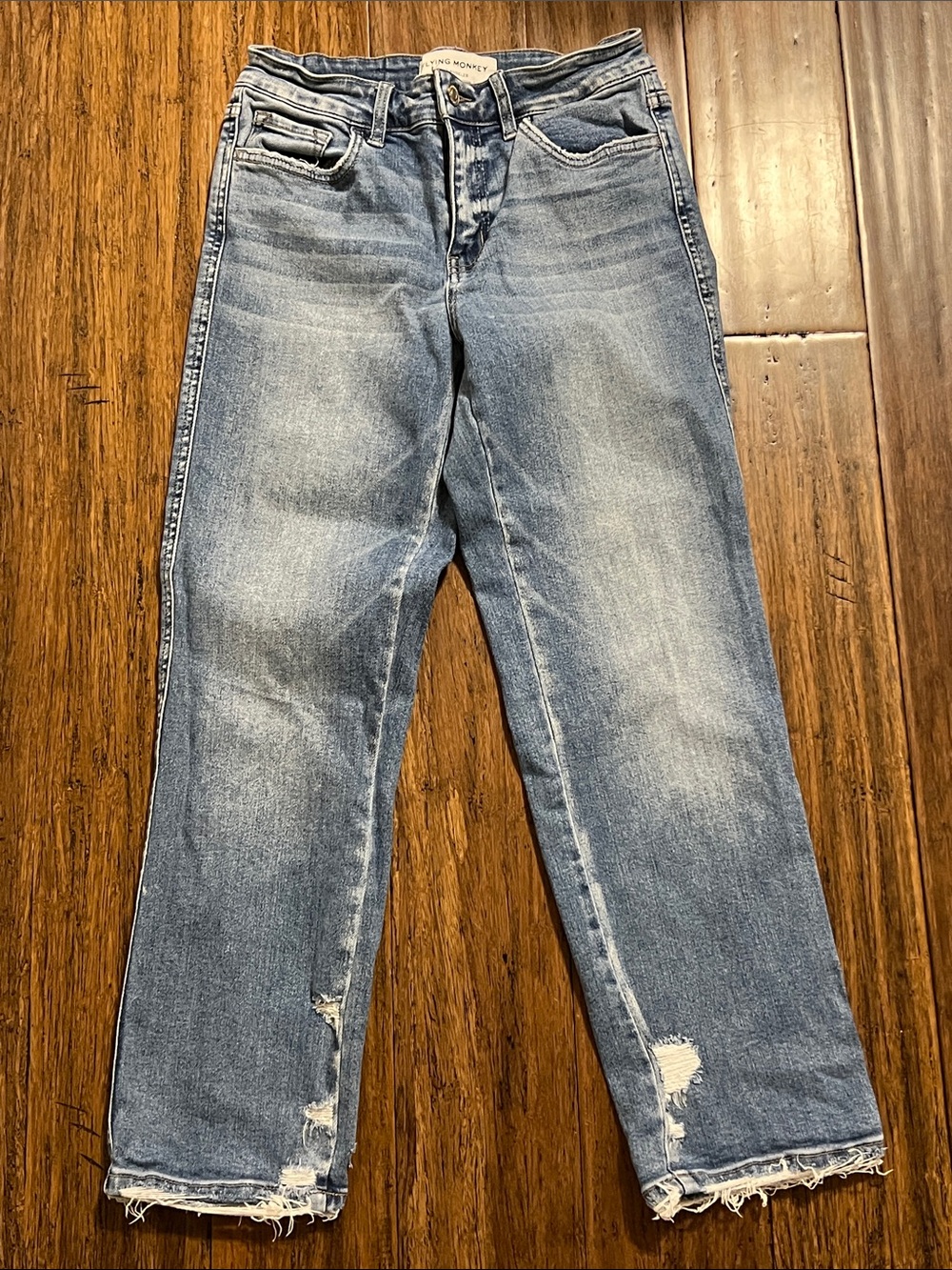 Flying Monkey Mid Rise Cropped Straight Jeans Size 27